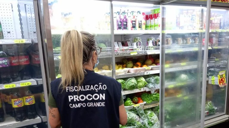 Mais de 30 produtos comercializados estavam fora da validade - Foto: Divulgação/Procon de Campo Grande