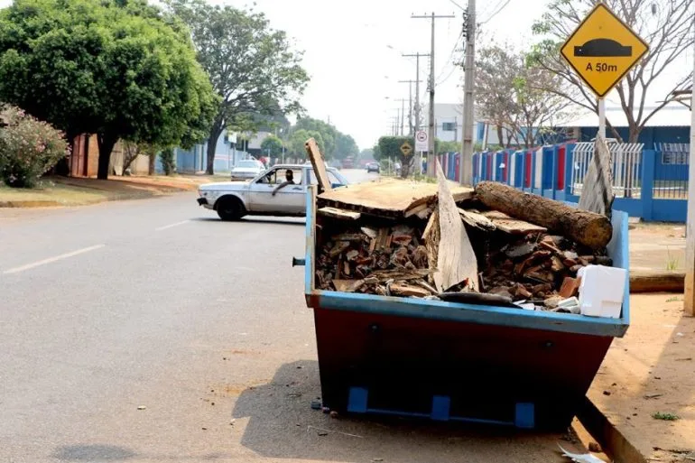 Até quinta-feira (6), todas as caçambas já estarão nos pontos indicado e serão retiradas a partir de segunda-feira (10). - Foto: Divulgação/Prefeitura de Três Lagoas