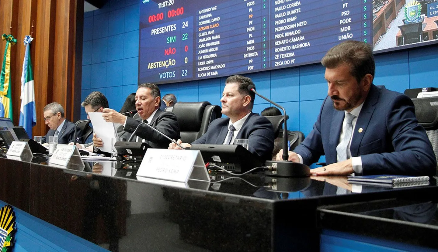 Sessão desta terça-feira no legislativo estadual - Foto: Wagner Guimarães/Alems