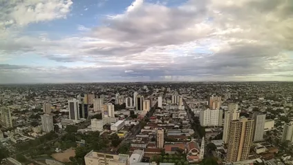 Em Campo Grande, as temperaturas devem variar entre 20°C no início do dia e 29°C nos momentos mais quentes - Foto:Reprodução/Clima Ao Vivo - Campo Grande