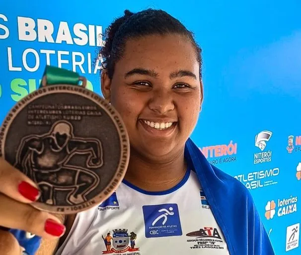 Atleta três-lagoense, Vitória Barreto, conquistou bronze no torneio que aconteceu, neste domingo (9), na cidade carioca de Niterói.  - Foto: Divulgação/Prefeitura de Três Lagoas