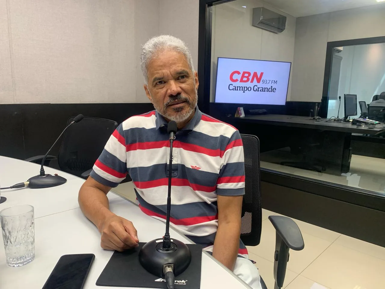 Adilson Trindade, durante participação no Jornal CBN Campo Grande. - Foto: Redação /CBN-CG