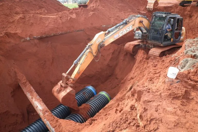 Algumas ruas do bairro Jardim Guaporé serão parcialmente interditadas a partir de segunda-feira (17) para obras de drenagem. - Foto: Divulgação/Prefeitura de Três Lagoas