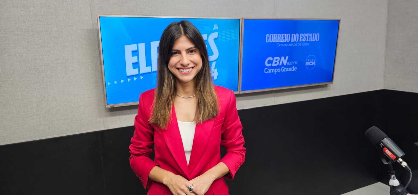 Camila Jara encerrou a rodada de entrevistas com os pré-candidatos à Prefeitura de Campo Grande. - Foto: LSSCom/CBN CG