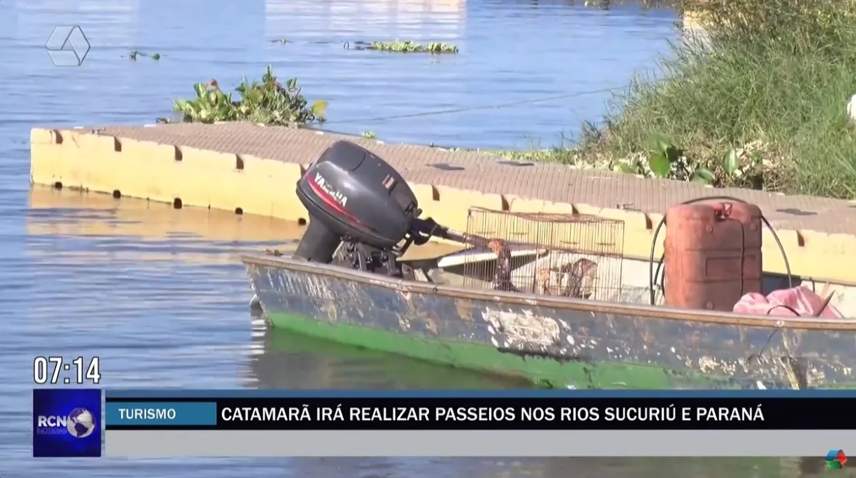 Catamarã irá realizar passeios nos rios Sucuriú e Paraná em Três Lagoas -