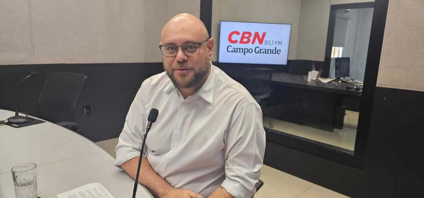 Raphael Mandu, da Jooy Incorporadora, durante entrevista à rádio CBN Campo Grande - Foto: LSSCom/CBN-CG