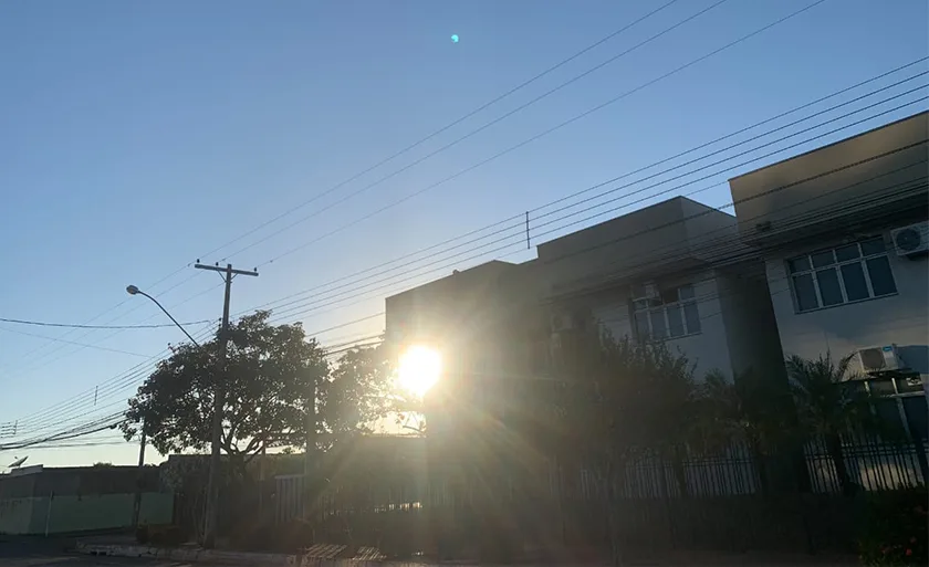 Céu aberto, tempo seco marcam a segunda-feira (29), em Três Lagoas - Alfredo Neto/RCN67