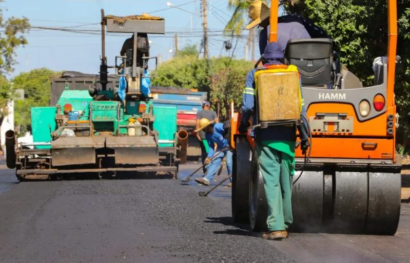 A previsão é de que as obras de recapeamento sejam concluídas até o fim desta semana. - Foto: Divulgação/Assessoria