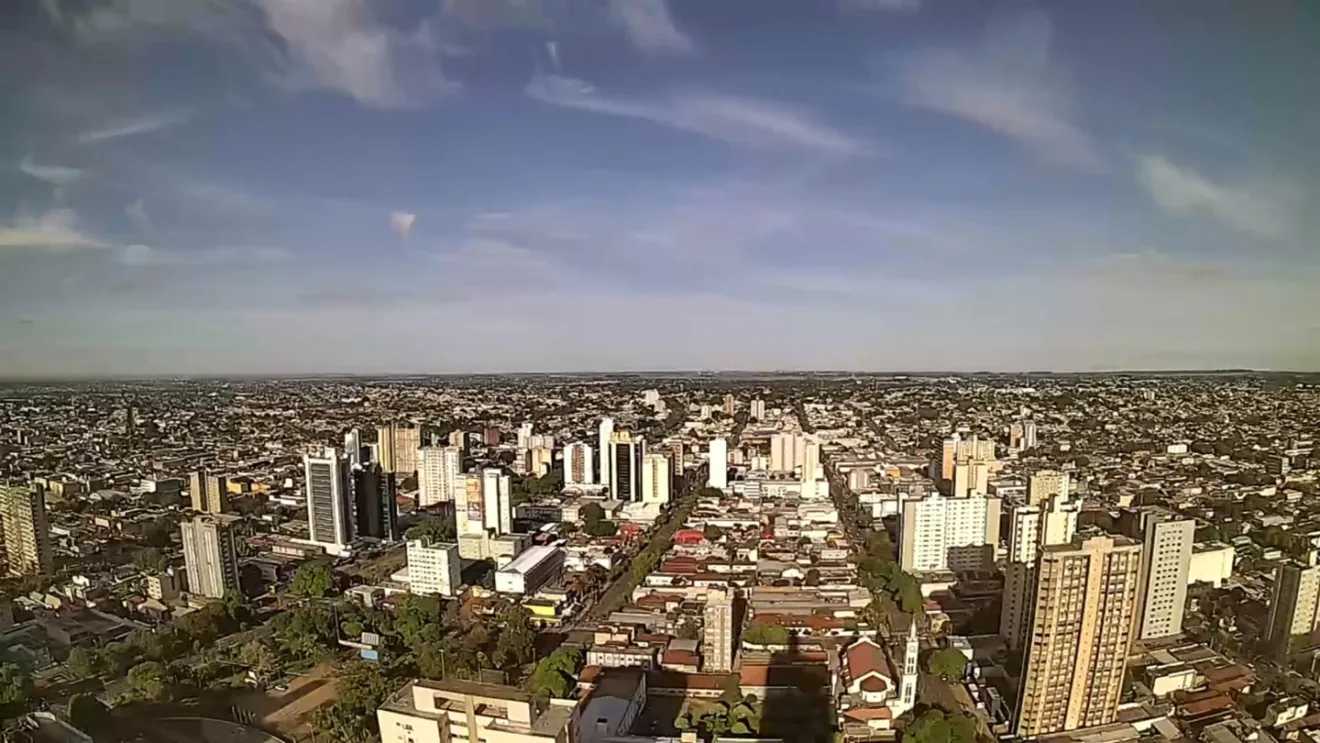 Em Campo Grande, a temperatura mínima será de 24°C, com máxima alcançando os 32°C - Foto:Reprodução/Clima Ao Vivo - Campo Grande