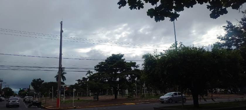 Céu permanece nublado na região Leste de MS. - Foto: Alfredo Neto/JPNews