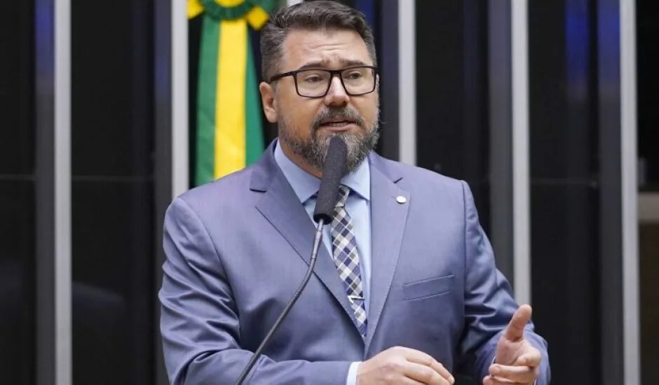 Deputado Federal, Marcos Pollon surpreendeu as lideranças anunciando o apoio de Bolsonaro ao Tenente Portela. - Foto: Reprodução/ Câmara dos Deputados