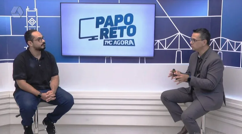 Quadro Papo Reto faz parte do programa TVC Agora, da TVC HD, Canal 13.1. - Foto: Reprodução/TVC