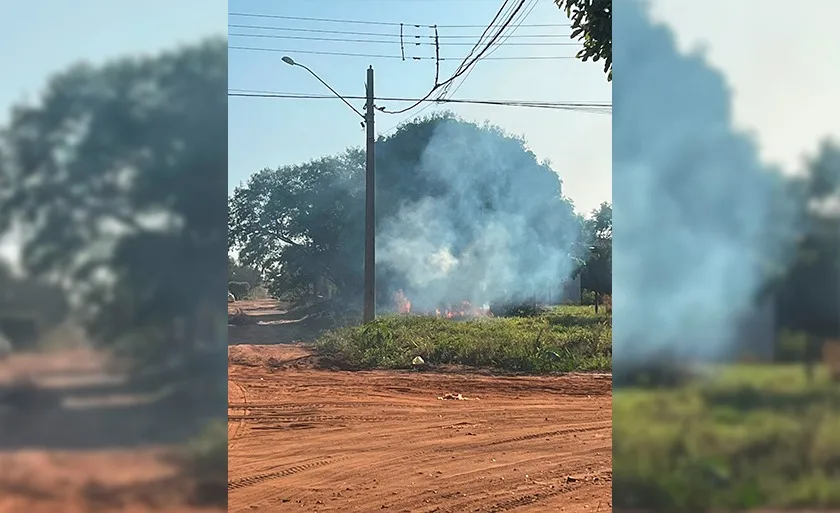 O incêndio foi registrado por volta das 06h30 da manhã desta terça-feira. - Foto: Arquivo Pessoal