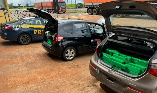 Carro roubado em Belo Horizonte (MG) também foi recuperado - Foto: Divulgação/PRF