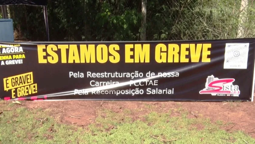 Em Três Lagoas, cerca de 40% dos servidores aderiram ao movimento de greve. - Foto: Reprodução/TVC