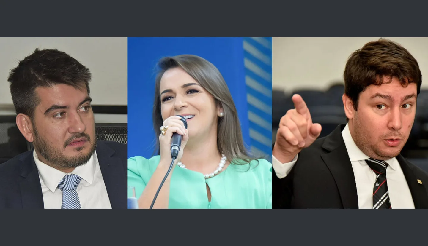 Rafael Tavares, Adriane Lopes e João Henrique Catan. Um deles receberá o apoio de Bolsonaro. - Foto: Montagem/ CBN-CG