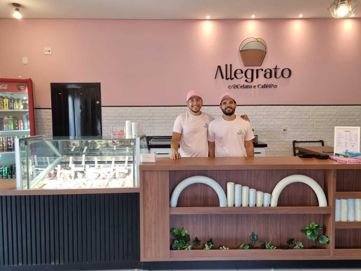 Idealizada pelo casal Lucas Nakassu e Hiago, a Gelato Allegrato tem técnica apurada e capricho nos detalhes - Arquivo Pessoal