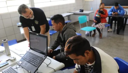 Atendimento realizado em Laguna Carapã, no Sul do estado - Foto: Divulgação/TJMS