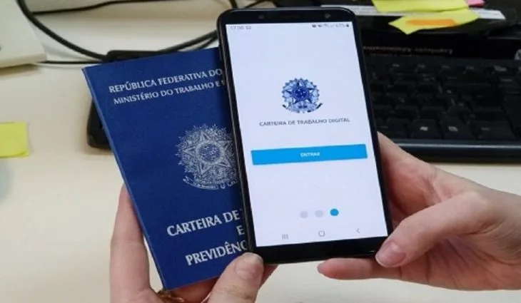 Candidatos devem estar com a Carteira de trabalho, versão impressa ou digital. - Foto: Reprodução/Governo de MS