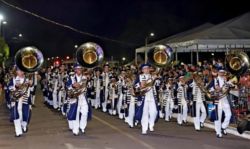 O 5º Festival de Bandas e Fanfarra foi realizado na Esplanada NOB, repleto de cidadãos e autoridades do município. - Foto: Divulgação/Prefeitura de Três Lagoas