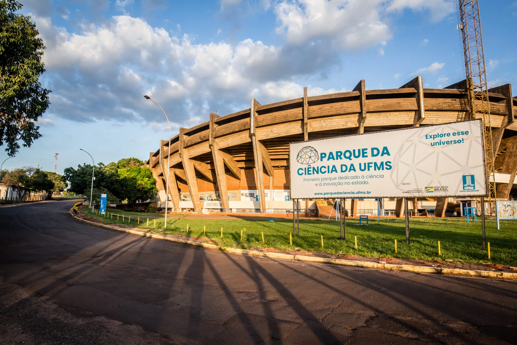 Parque da Ciência fica localizado na esplanada do estádio Morenão - Foto: Reprodução/UFMS