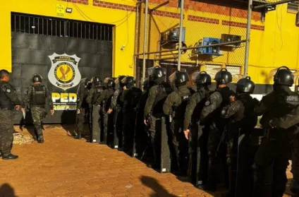 Maior unidade prisional do estado, Penitenciária de Dourados foi a primeira a ser revistada durante a quinta fase da Operação Mute - Divulgação/Governo de MS