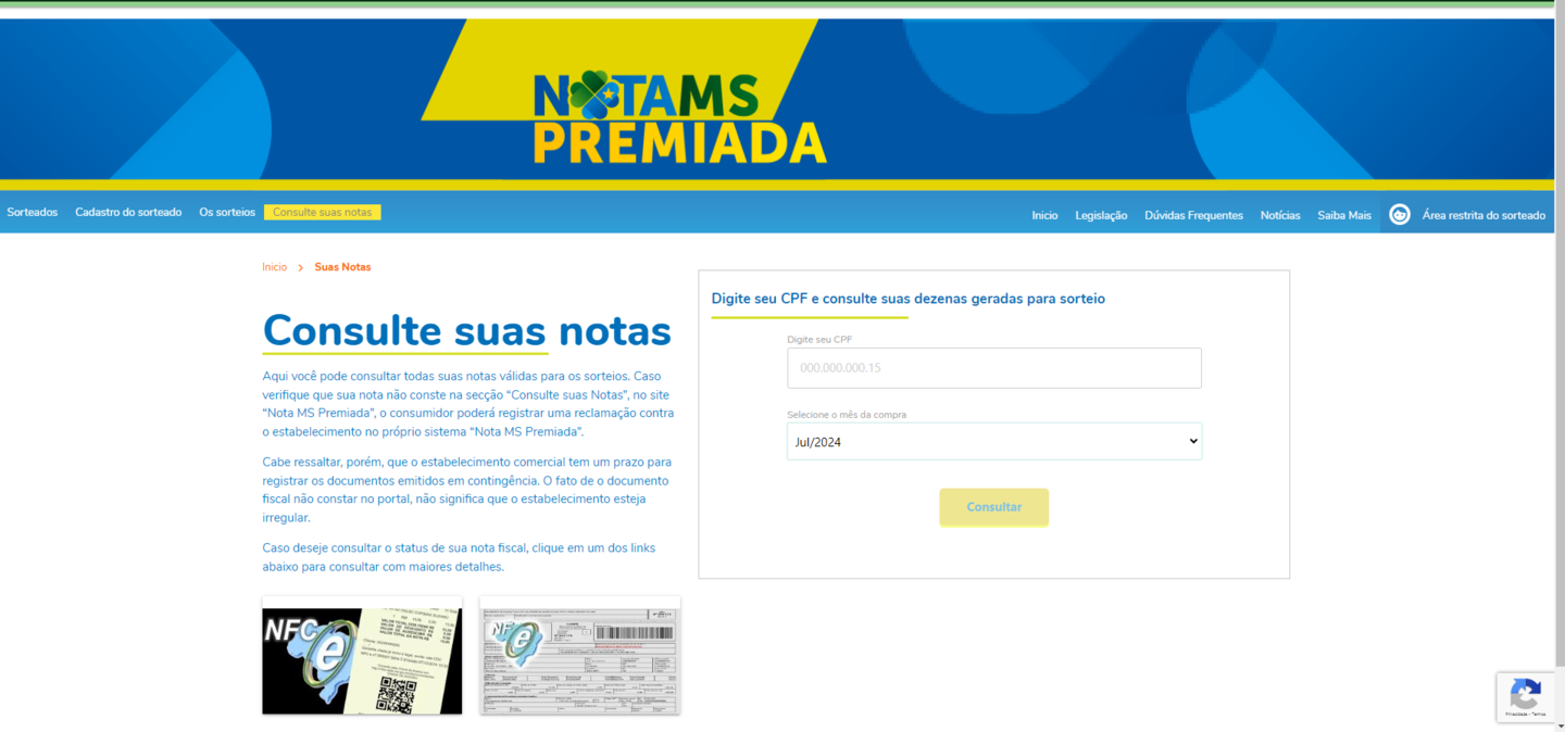 Participantes devem consultar mensalmente o portal do programa - Foto: Reprodução/ Governo de MS