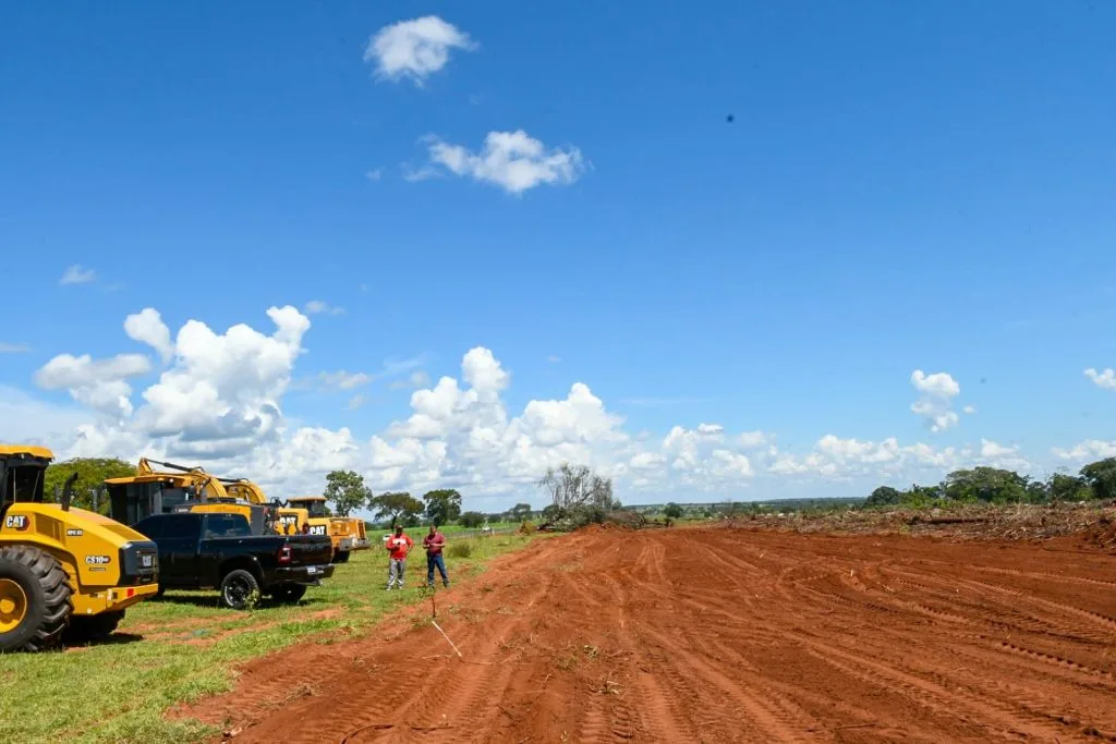 Área do futuro aeródromo da cidade - Foto: Divulgação/Agesul