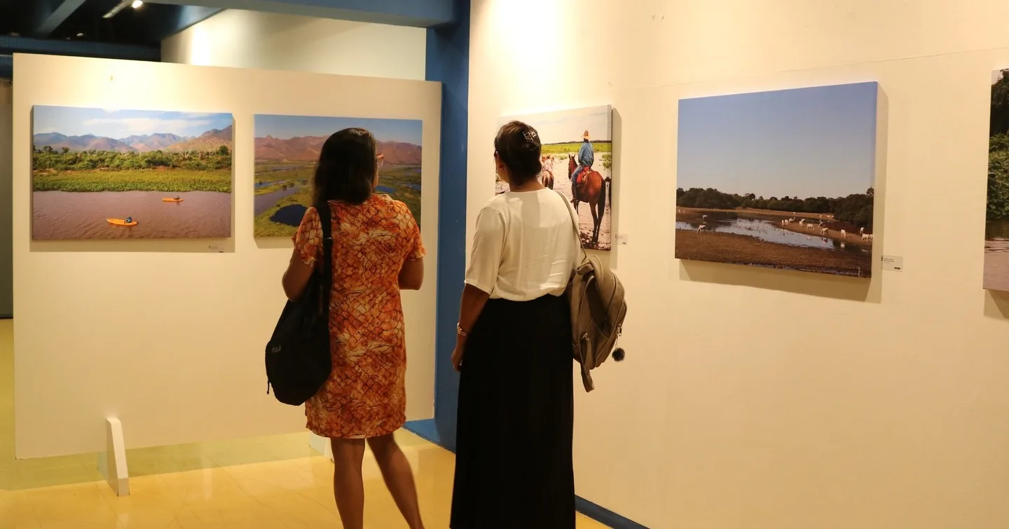 A exposição tem como propósito instigar uma reflexão sobre a importância dos ciclos das águas para o Pantanal - Foto:Divulgação/Fundação de Cultura