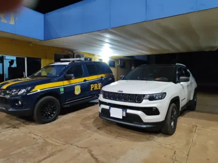 Suspeito preso por receptação não tinha CNH. - Foto: Divulgação/Polícia Rodoviária Federal Suspeito preso por receptação não tinha CNH. - Foto: Divulgação/Polícia Rodoviária Federal