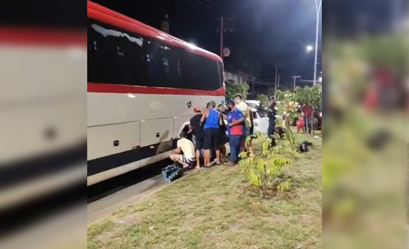 Vítima estava consciente e apresentava lesões na cabeça. - Foto: Divulgação