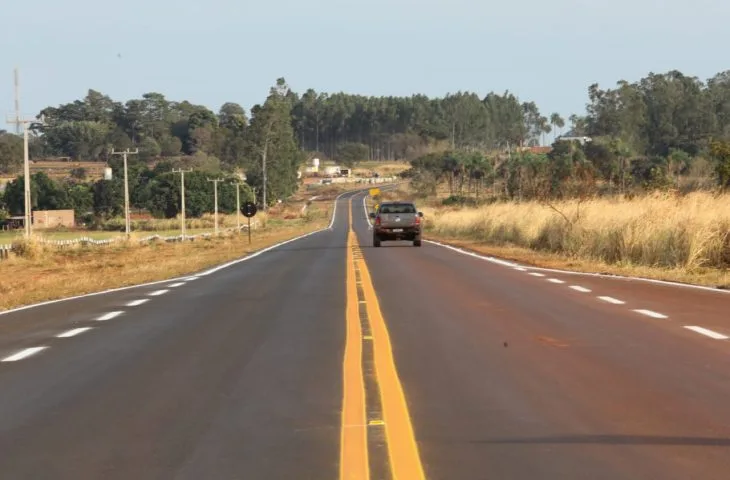 Pavimentação de 45km de rodovia custou R$ 121 milhões aos cofres públicos - Foto: Divulgação/Governo de MS