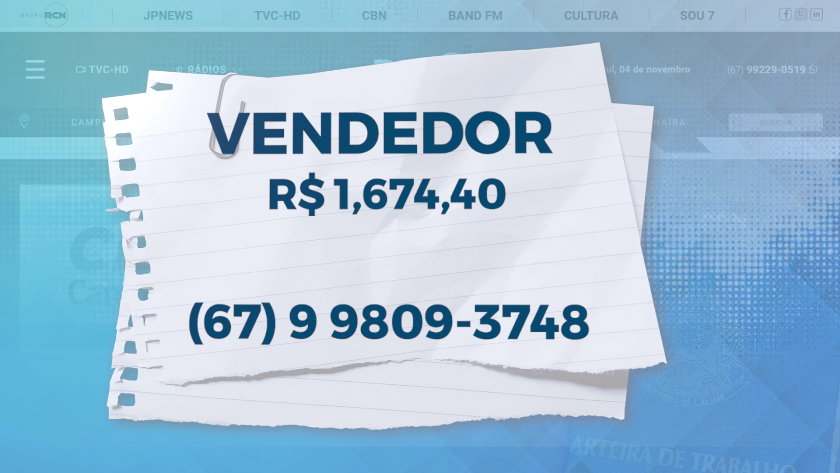 O quadro faz parte do programa TVC Agora, que é exibido pela TVC HD, Canal 13.1. - Foto: Reprodução/TVC