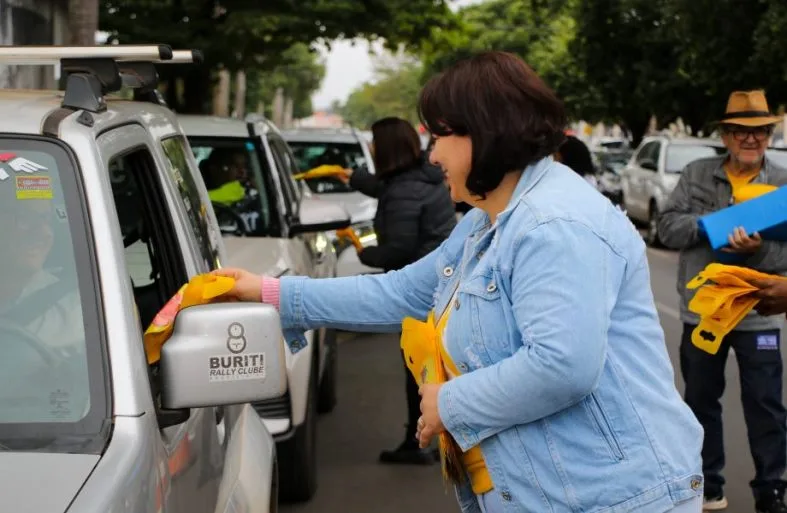 Entre as atividades realizadas estiveram as ações na rua, com blitz educativas e carreata. - Foto: Divulgação/Prefeitura de Três Lagoas