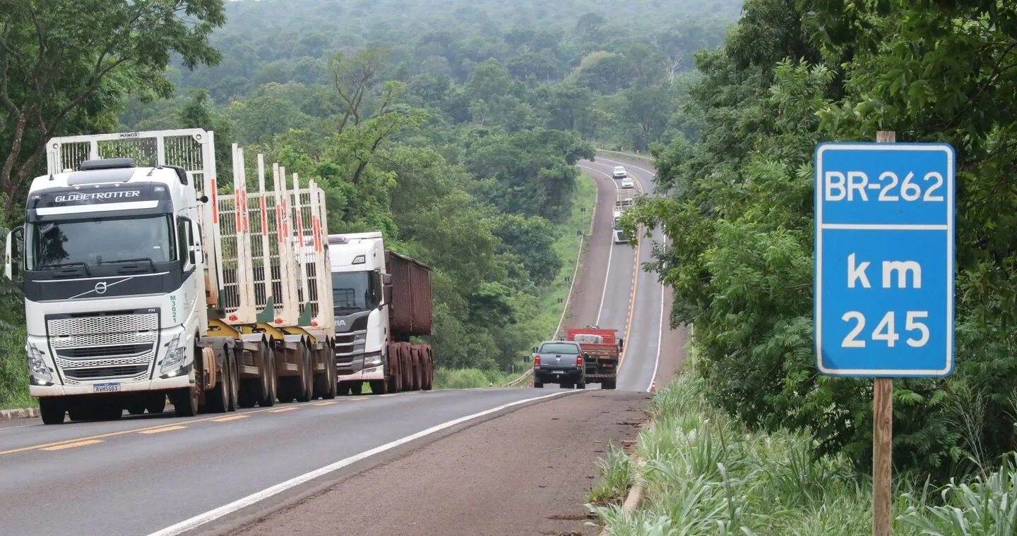 Trechos de rodovias federais, que totalizam 576km, são delegados ao governo estadual - Divulgação/Agesul