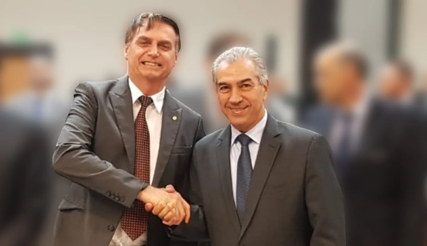 Registro de Bolsonaro e Azambuja  durante encontro com governadores em 2018 - Foto: Arquivo