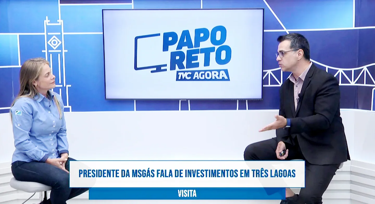 Visita > Presidente da MSGás realizou visita técnica nas indústrias de Três Lagoas e concedeu entrevista na TVC - Foto: Reprodução TVC