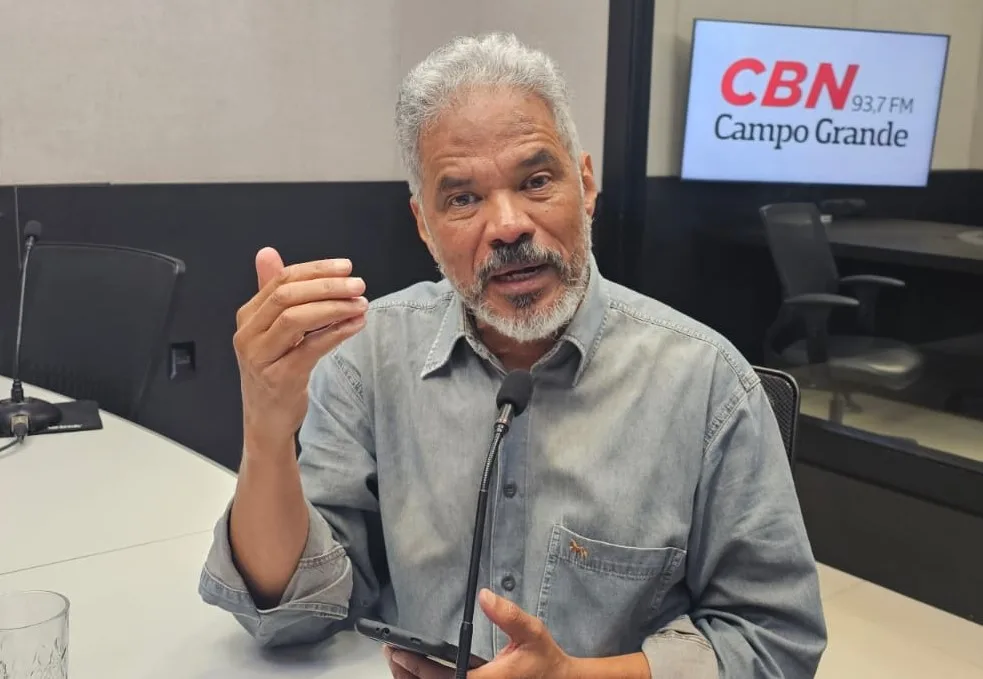 Adilson Trindade durante participação no Jornal CBN Campo Grande. - Foto: LSSCom/CBN-CG