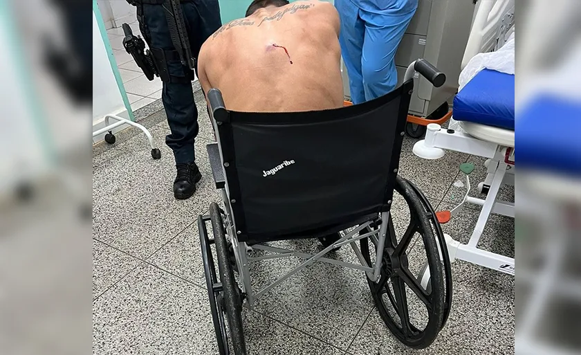 No hospital, a vítima disse ter ouvido um barulho e, logo após, percebeu que estava ferida, pedindo ajuda à mãe. - Foto: Divulgação/Diário Noticias