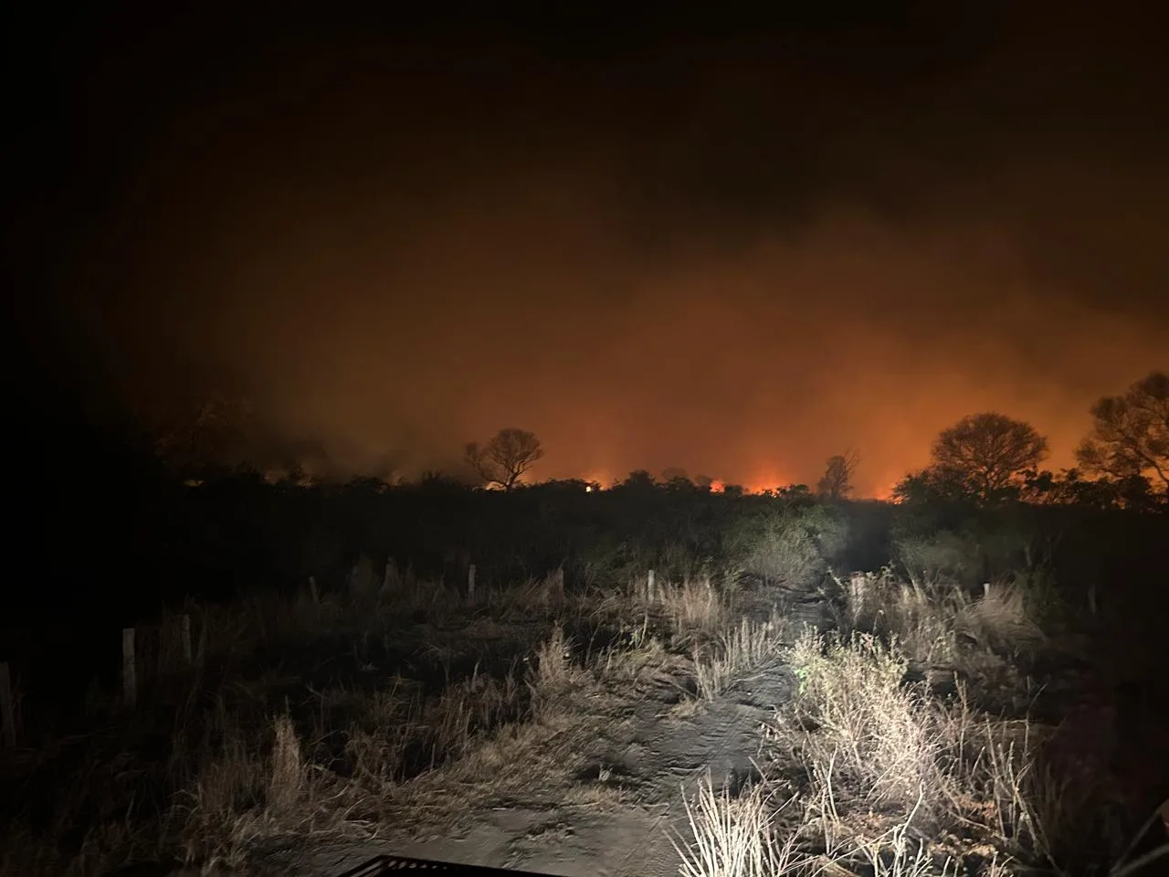 Peão teve 90% do corpo queimado durante o combate às chamas na noite do dia 7 - Foto: Operação Pantanal