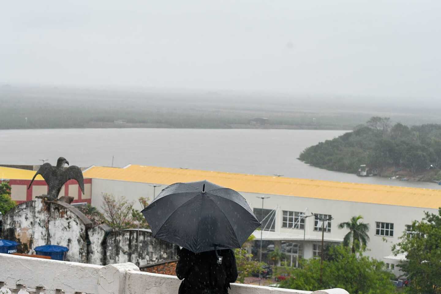 Com 28 mm, Corumbá registrou hoje o dobro da chuva que caiu em todo o mês de agosto no ano passado - Foto: Bruno Rezende/Governo do Estado