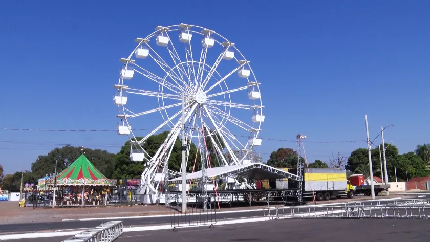 Festa do Folclore terá parque de diversão. - Foto: Reprodução/TVC