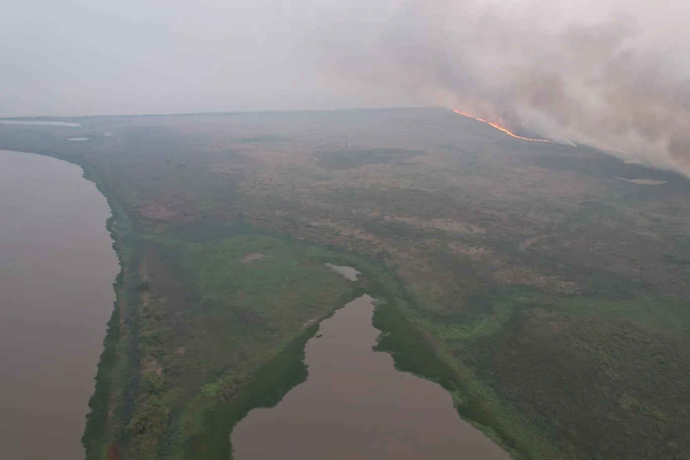 Região pantaneira enfrenta condições climáticas que potencializam o risco de incêndios florestais - Foto: CBMMS