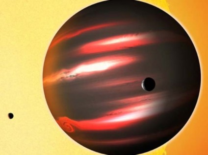 Ilustração mostra como seria o planeta TrES-2b -
