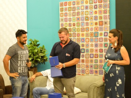 Sorteio das urnas das lojas participantes do reality no Programa  - Leandro Elias 