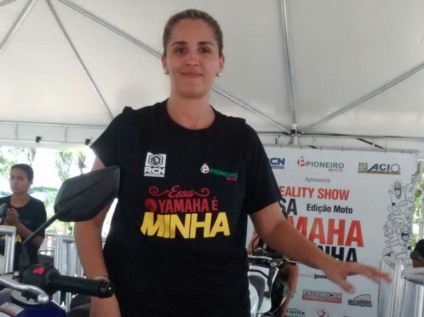 A professora de 32 anos Kelle Garcia Nunes desistiu da prova às 12h20 - JPNews