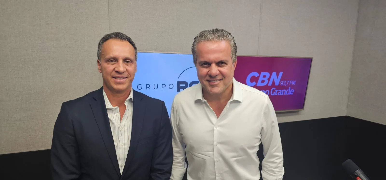 Marcus Nunes, CEO Banco Cassems, e Ricardo Ayache, presidente da Cassems