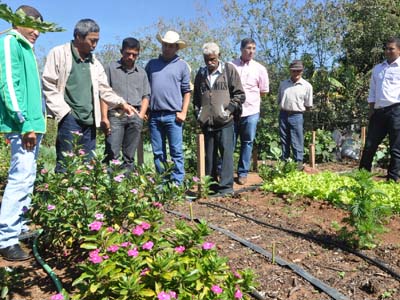 Técnicos do Sebrae e funcionários da Prefeitura mostram projeto para assentados de Selvíria -