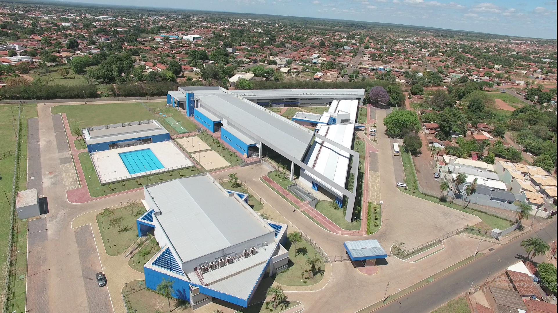 Foto aérea da Escola SESI - Divulgação