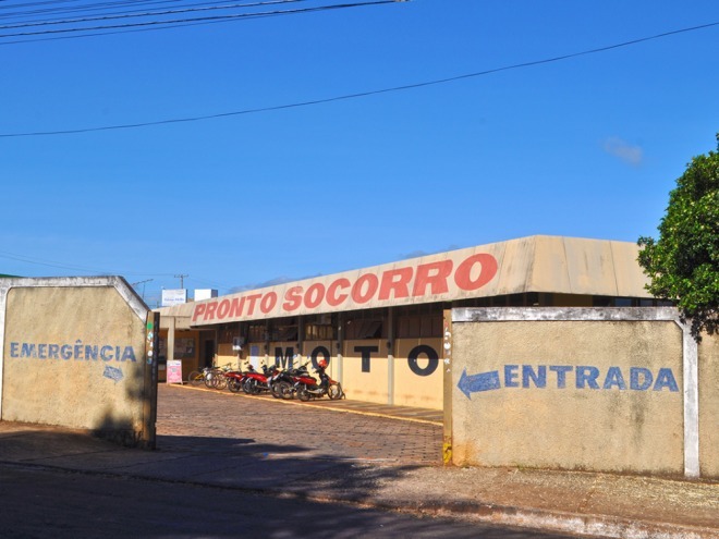 A vítima foi encaminhada até o Pronto Socorro da Santa Casa